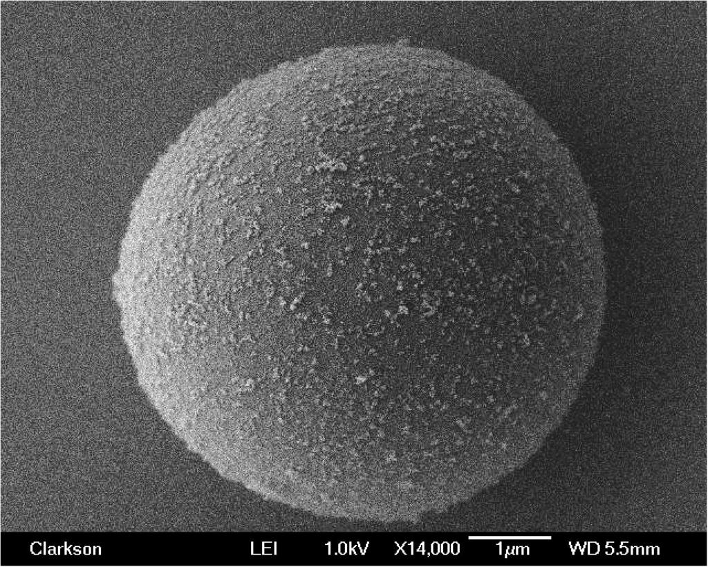 374 X. Tong et al. / Journal of Adhesion Science and Technology 24 (2010) 371 387 (a) (b) Figure 2. (a) An SEM image of a silica nanoparticle-coated toner particle with a diameter of 5.