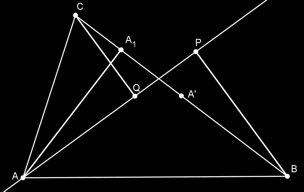 Poglavlje 2 Teorem o Feuerbachovoj točki Kako bismo pripremili teren za dokaz glavnog teorema potrebno je dokazati nekoliko teorema. Teorem 2.1. Neka je ABC trokut i A polovište stranice BC.
