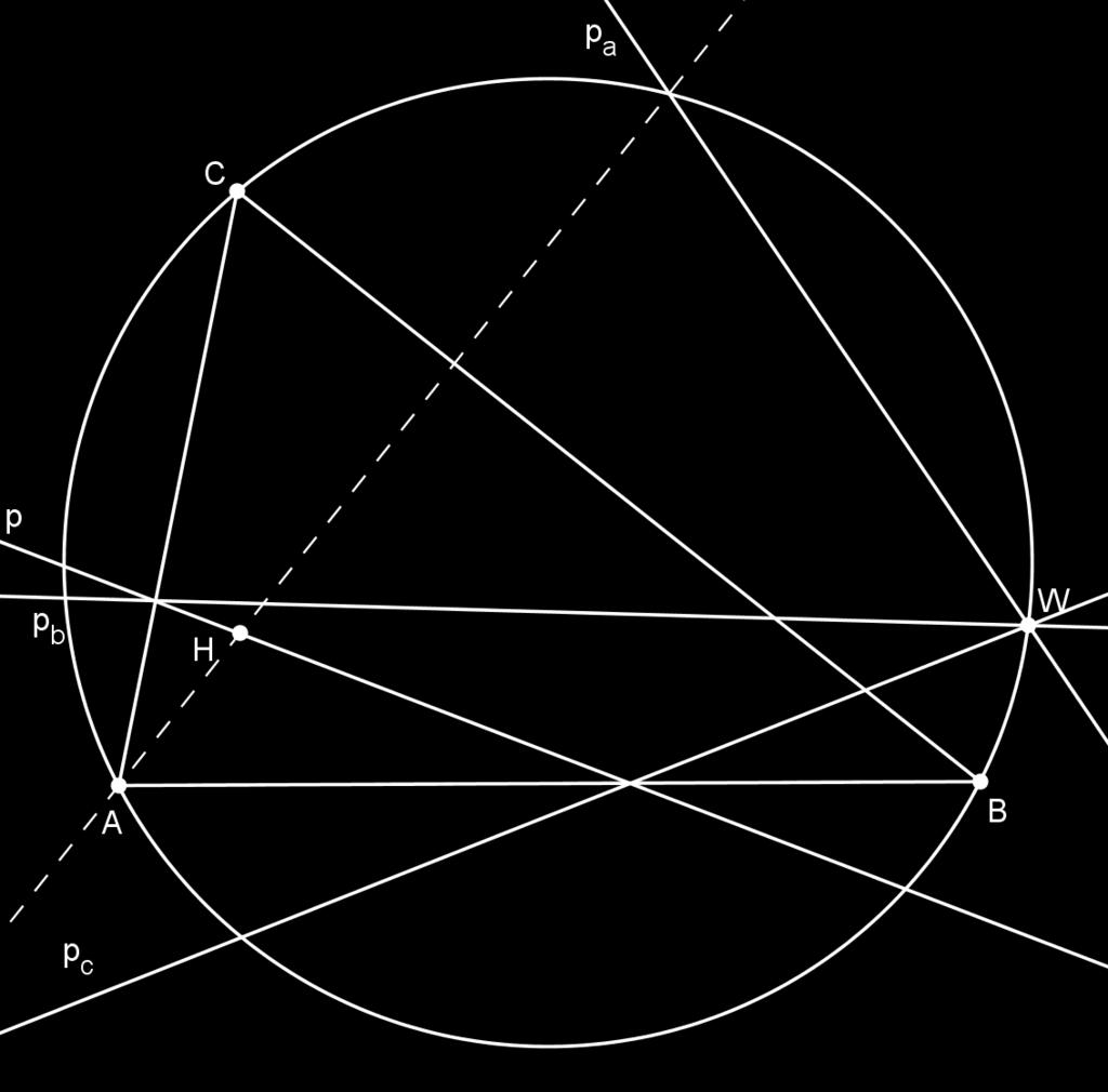 1 a) S obzirom na to da je H ortocentar trokuta ABC, pravci