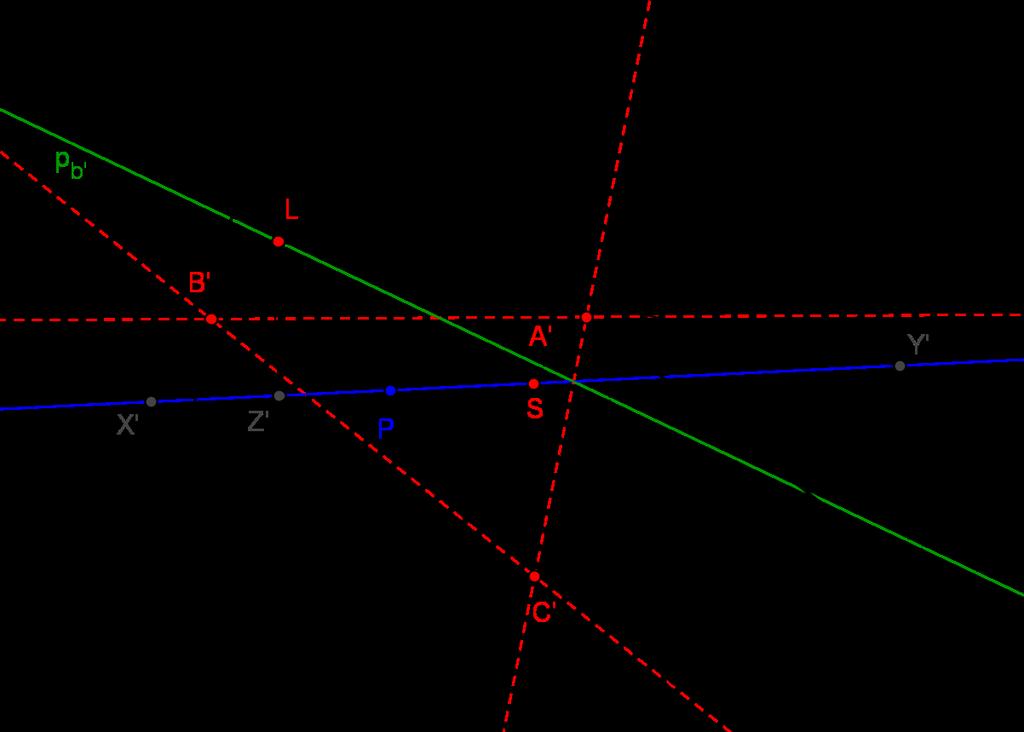 POGLAVLJE 4. GENERALIZACIJA FEUERBACHOVE TOČKE 60 Slika 4.3: Teorem 4.3 b) Sada uočimo trokute A B C i A BC.