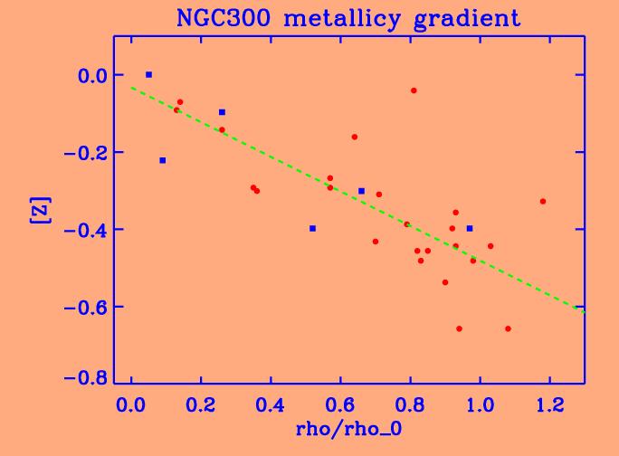 Extragalactic Stellar Spectroscopy Stellar vs. HII metallicity gradient Who is right?