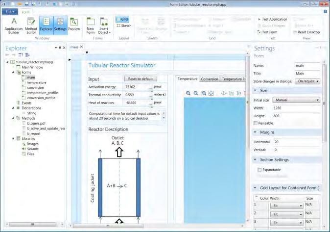 Application Builder For building applications based on COMSOL Multiphysics models Included in the