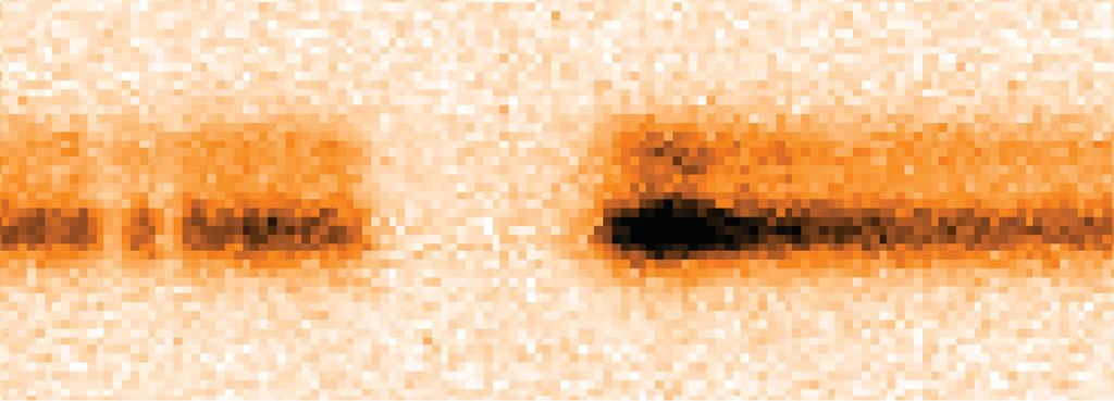New lensed quasars 2019 CIV Figure 3. ULAS 140515.4+095931. Top left: part of the spectral image around MgII, showing the double line.