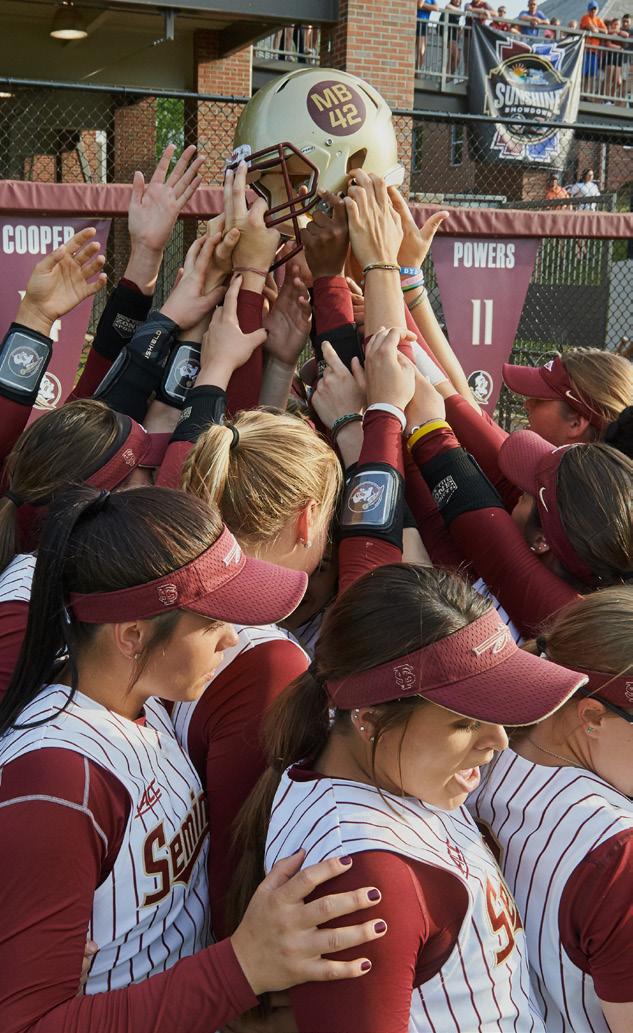 PLAY FOR THOSE WHO CAN T One of the foundational principles that Florida State softball is built on is, Play for those who can t.