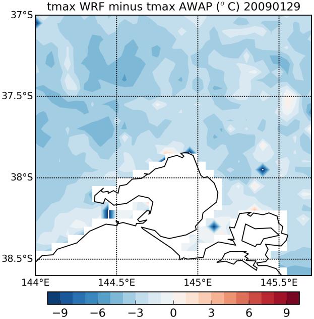 Compare WRF to gridded observations WRF (2kmx2km)