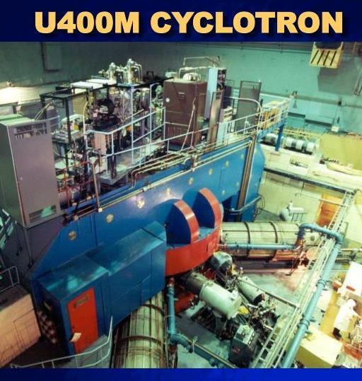 The mass- spectrometer is connected to the U- 400M cyclotron of the FLNR, JINR, Dubna