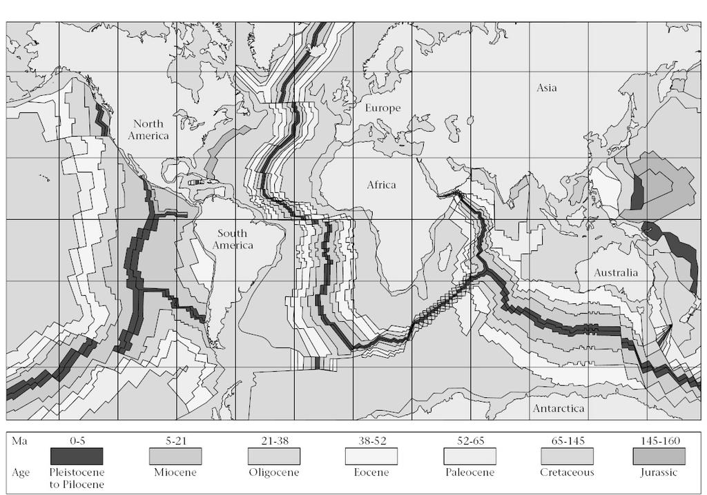 produce the observed pattern Animation Vine & Mathews Idea: Age of Oceanic