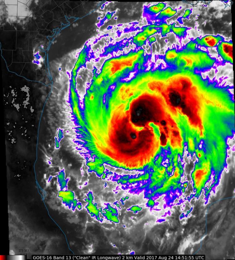 Situation Overview Tropical Storm Harvey Intensifying, now forecast to be a category 3 hurricane at landfall Landfall, middle Texas coast Friday night Storm surge inundation 6 to 10 feet above ground