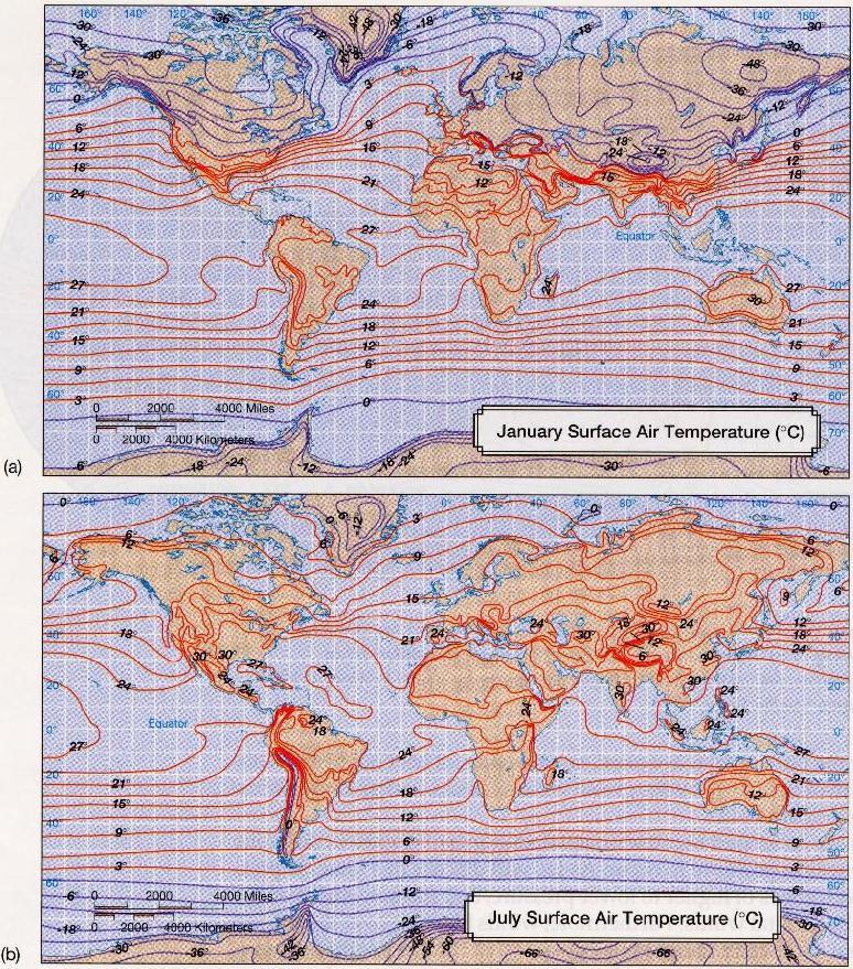 Climate Defined ture contrast and lengthening the growing season. The fifth climatic control, atmospheric circulation, encompasses the combined influence of all weather systems.
