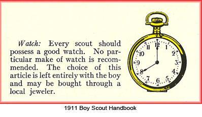 A back page in the Boy Scout Handbook's first edition
