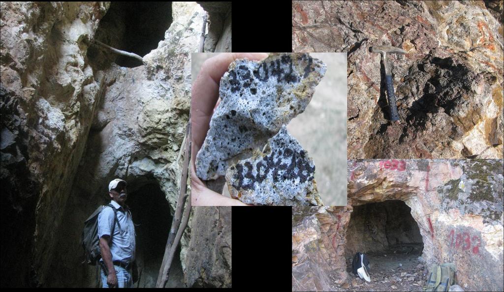 2013-2014 Tenoriba Exploration Historic Workings / Typical Rock