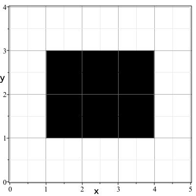 4. Compute C y 2 dx + x 2 dy, where C is the border of the black rectangle below (with counterclockwise orientation). 5.