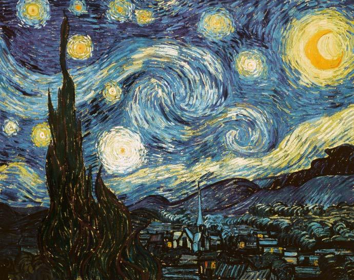 chapter 5 Starry Night, painted by Vincent Van Gogh in 1889. The brightness of a star as seen from Earth is measured using a logarithmic scale.