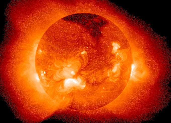 Nuclear Fusion & Stars The Sun consists of about 75% hydrogen (H) and 25% helium (He) The core is so hot that it consists of a