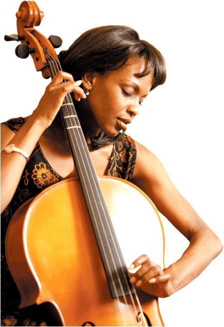 Potential Energy When this musician pulls the string of her cello to one side, the