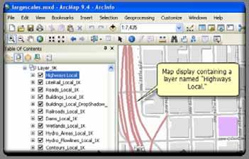 ArcMap To create a map, you