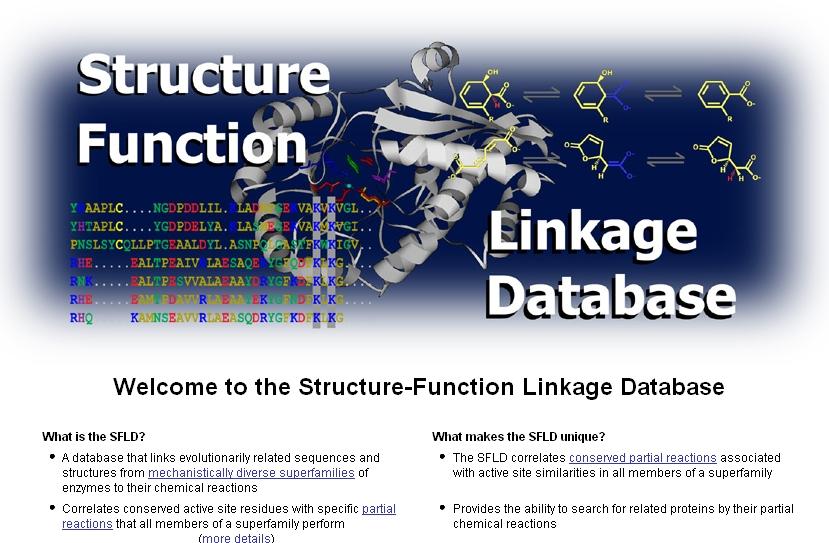Structure-function linkage database (SFLD) http://sfld.rbvi.ucsf.
