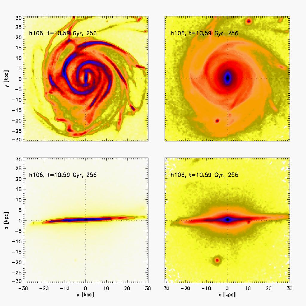 Galactic disk assembly in the cosmological context Simulation in cosmological context Martig et al.