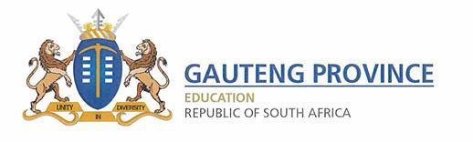 GAUTENG DEPARTMENT OF EDUCATION GAUTENGSE DEPARTEMENT VAN ONDERWYS PROVINCIAL EXAMINATION