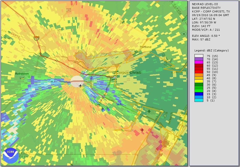 and Brownsville radars Corpus