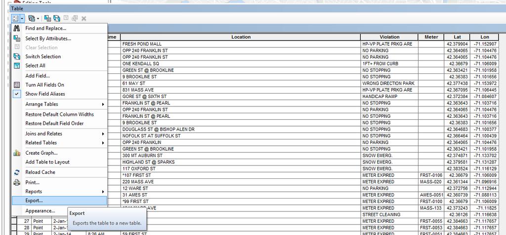 Export to Excel Exporting attribute tables to Excel is one way to