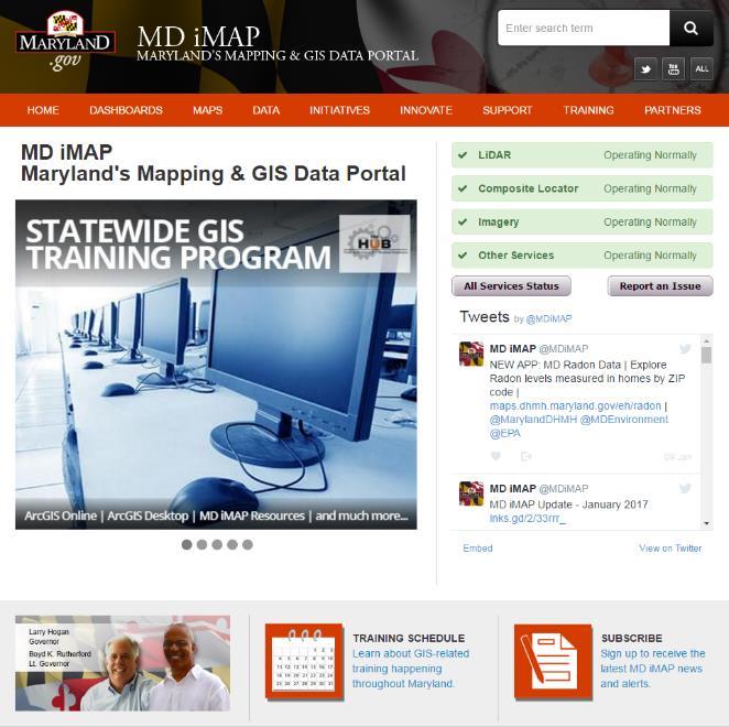 MD imap Stay Updated & Involved Status Dashboard Operational Status of Popular Services Report an Issue