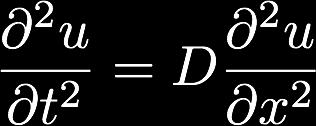 1D Wave Equa9ons An example of a hyperbolic PDE is a 1D wave equation for the amplitude function u(x,t) as (21.