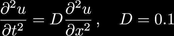 Exercise 1 Solve the following 1D wave equation: over the spatial domain 0 x 1 and within time
