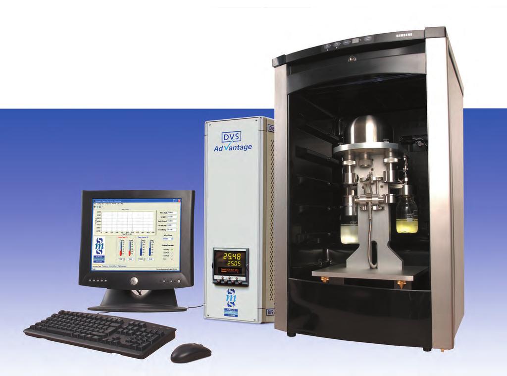 Automated multi-vapor gravimetric sorption analyzer for advanced research applications Key benefits of the DVS Advantage Single finger access for fast sample loading.