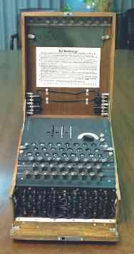 1940: Alan Turing and Enigma: German cipher machine used to encipher radio transmissions Encryption was based on a secret key whose discovery would crack the code
