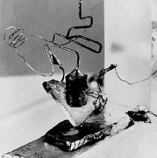 1947: the transistor Solid-state switch Not fragile, leaky, or slow, like vacuum tubes or relays Rapidly