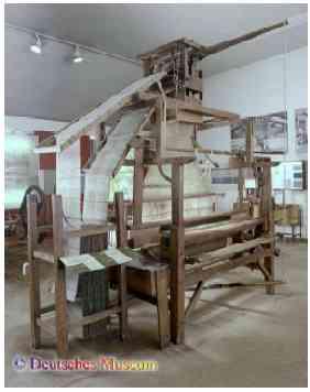 1801: Jacquard loom Loom: weaves fabric Design of fabric determined by instructions on