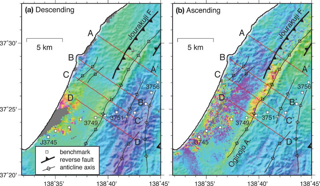 Coseismic Deformation and a Fault Model for the Niigataken Chuetsu-oki Earthquake in 2007 7 space for the modeling of crustal deformation (Savage, 1998).