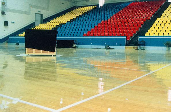 Traditional Hardwood Floor (End Cut) Known Product that Can be Competitively Bid Lower Cost ($200,000 - $250,000) Durable Appropriate Sports/ Event