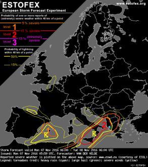 HAIL WARNING EUROPE SERVICE: example f the CHARACTERISATION