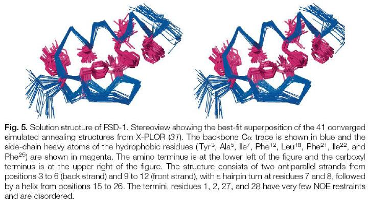 Figure 11.4: NMR structure determination of FSD-1. Credit: Ref. [1]. Figure 11.