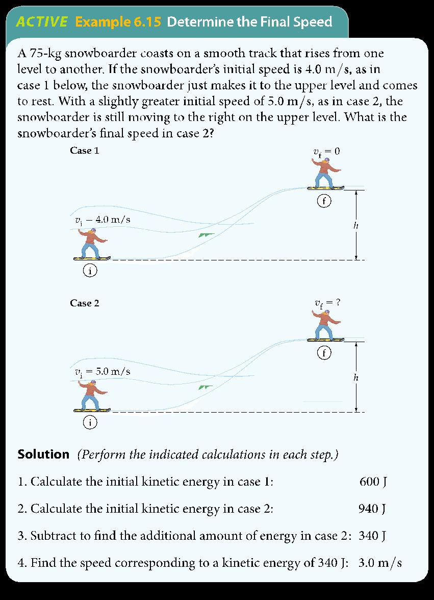 Conservation of Energy Changing the initial speed of a downward moving