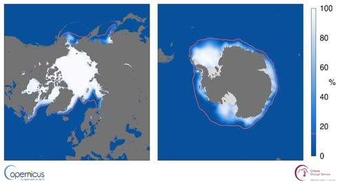 Sea-ice cover for April 2017.