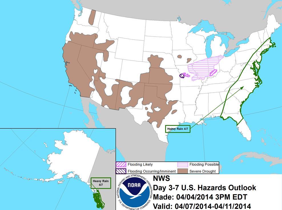 Hazard Outlook: April 7 11 http://www.cpc.ncep.