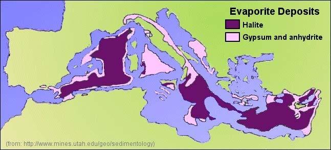 latter part of the Messinian age of the Miocene epoch, from ~5.96 to 5.