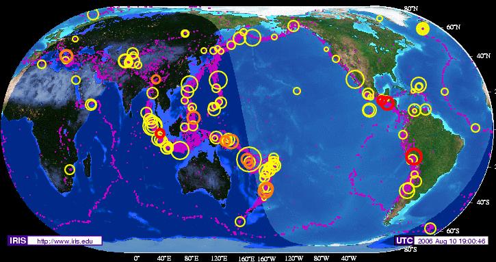 Earthquakes Every day, worldwide, there are several