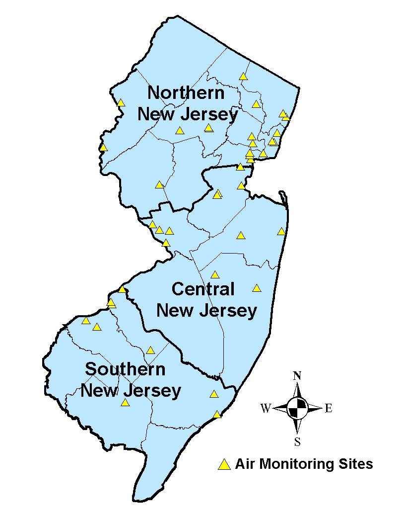 Appendix A 2011 Air Monitoring Sites New Jersey