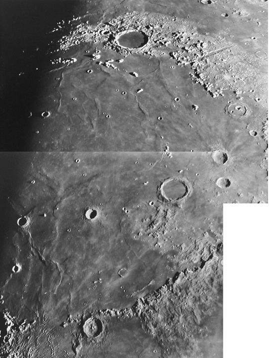 Basin (Mare Imbrium) Flooded by volcanic lava