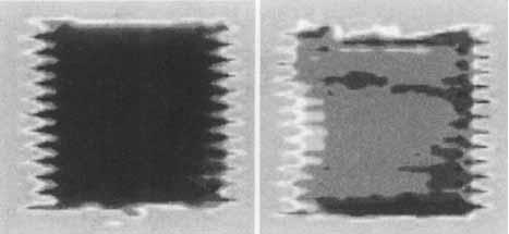2044 18481 CHRISTOPHER RHYS BOWEN et al. - 96-120 72-96 46-72 24-48 06-24 5 mm Figure 3. Cscan images of (a) good and (b) delaminated actuators. The legend indicates signal strength.
