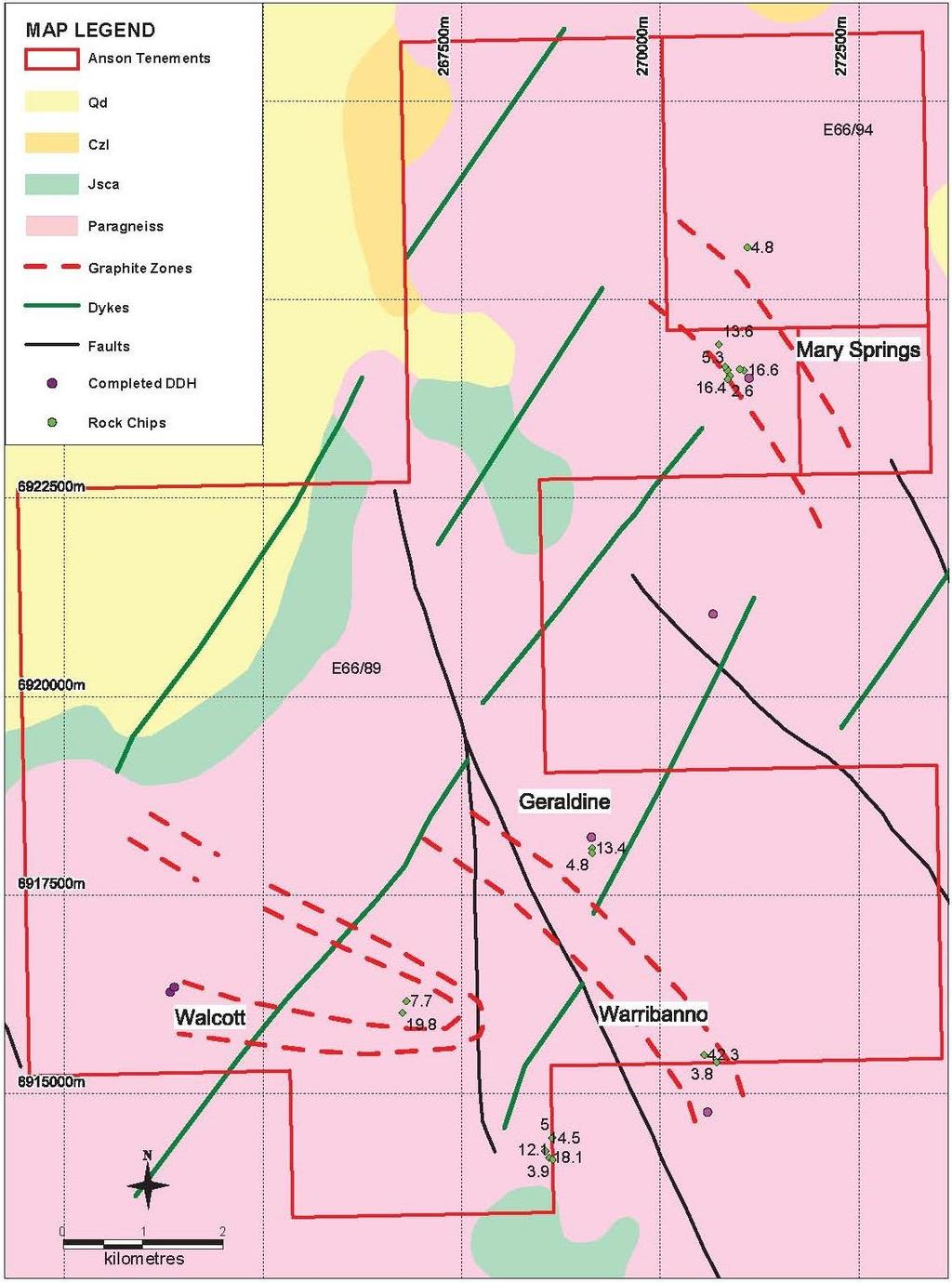 About the Ajana Graphite Project Located in Western Australia, a proven and established mining province with a stable political environment, the Ajana graphite project is adjacent to the North West