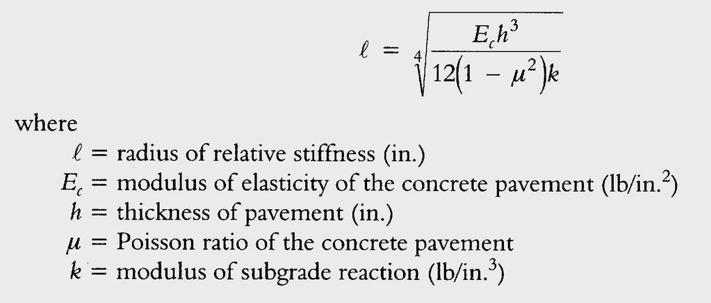 STRUCTURAL SYSTEM Radius of Relative Stiffness [25~98