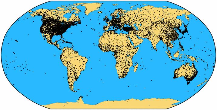 Global Network of Surface Meteorological Stations which