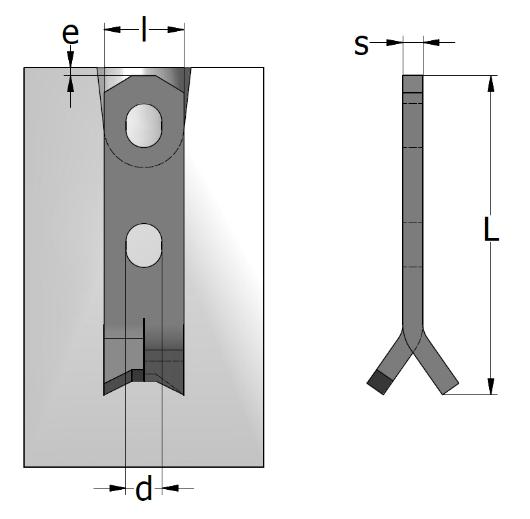 SPREAD ANCHOR SA -B, DIMENSIONS AND LOAD CAPACITY Anchor Type Product number L l s d e range Hot-dip Black [mm] [mm] [mm] [mm] [kn] [mm] galvanized group lifting clutch 25 kn SA -B 7 kn 110 44991