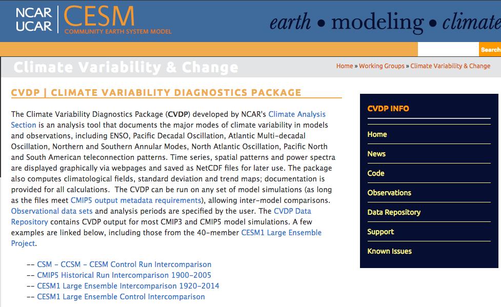 Explore more examples from the Climate Variability Diagnos'cs