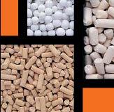 There are three types of stationary phases used in GC: Solid adsorbents Liquids coated